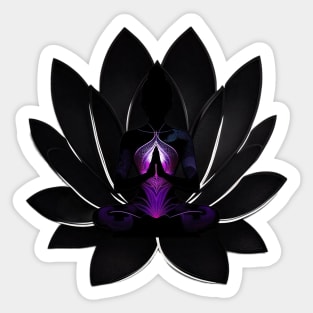 Yoga meditation Sticker